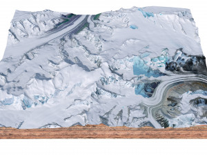 Mount Marcus Baker Alaska terrain 3D Model