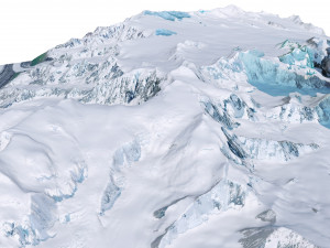 Mount Marcus Baker Alaska terrain 3D Model