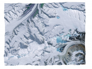 Mount Marcus Baker Alaska terrain 3D Model