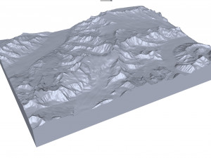 Mount Marcus Baker Alaska terrain 3D Model