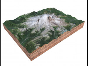 Mount Rainier Washington USA terrain 3D 模型