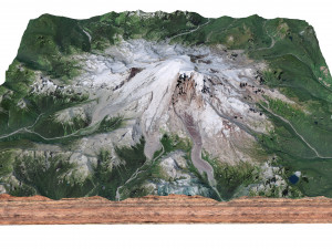 Mount Rainier Washington USA terrain 3D 模型