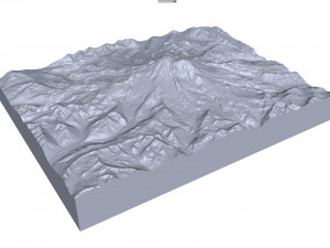 Mount Rainier Washington USA terrain 3D 模型
