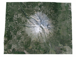 Mount Shasta California USA Terrain Modèle 3D