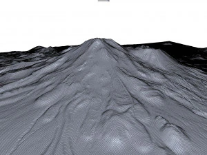 Mount Shasta California USA Terrain 3D Model