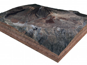 Mount Teide Spain Terrain Modèle 3D