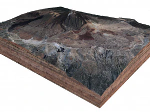 Mount Teide Spain Terrain 3D Model