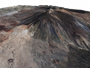 Mount Teide Spain Terrain Modèle 3D