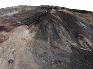Mount Teide Spain Terrain 3D Model
