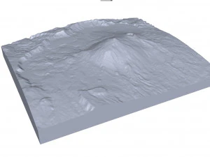 Mount Teide Spain Terrain 3D Model