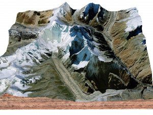 Nanda Devi Uttarakhand India Terrain 3D-Modell