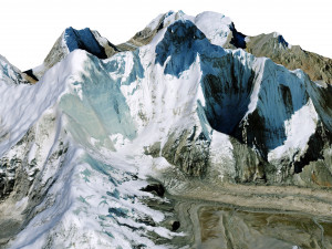Nanda Devi Uttarakhand India Terrain 3D-Modell