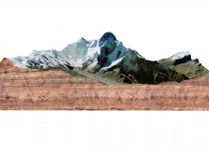 Nanda Devi Uttarakhand India Terrain 3D-Modell