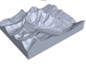 Nanda Devi Uttarakhand India Terrain 3D-Modell