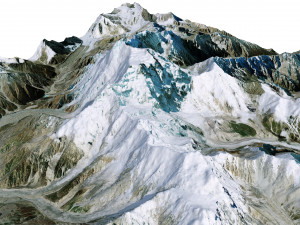 Nanga Parbat Pakistan Terrain 3D मॉडल