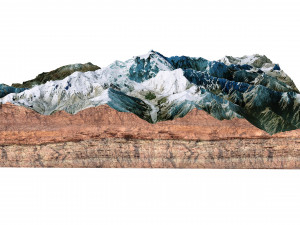 Nanga Parbat Pakistan Terrain 3D मॉडल