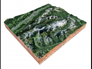 Naturpark Karwendel Austria Terrain 3D 模型