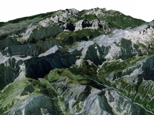 Naturpark Karwendel Austria Terrain 3D 模型