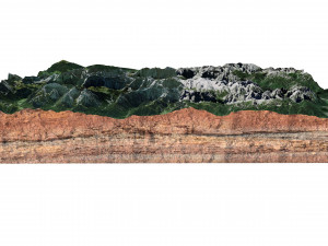 Naturpark Karwendel Austria Terrain 3D 模型