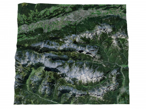 Naturpark Karwendel Austria Terrain 3D 模型