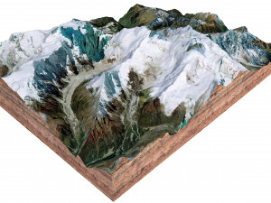Ngadi Chuli Mountain Nepal Terrain 3D मॉडल
