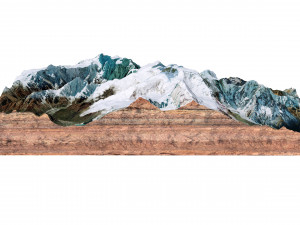 Ngadi Chuli Mountain Nepal Terrain 3D मॉडल