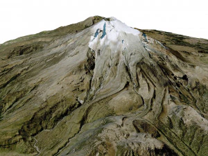 Pico de Orizaba Estratovolc&aacute;n M&eacute;xico Terreno Modelo 3D