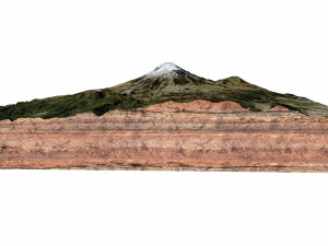 Pico de Orizaba Stratovolcano Mexico Terrain Modèle 3D