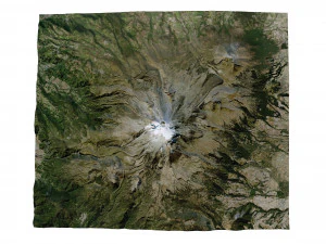 Pico de Orizaba Estratovolc&aacute;n M&eacute;xico Terreno Modelo 3D