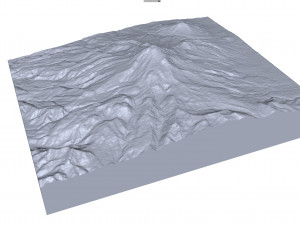Pico de Orizaba Stratovolcano Mexico Terrain Modèle 3D