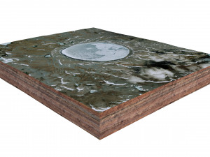 Pingualuit Crater Canada Terrain 3D Модель