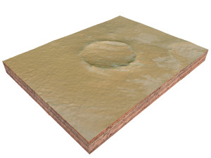 Roter Kamm Crater Namibia Terrain  3D Model