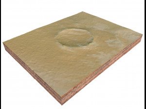 Roter Kamm Crater Namibia Terrain 3D-Modell