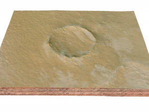 Roter Kamm krater Namibi&euml; terrein 3D Model