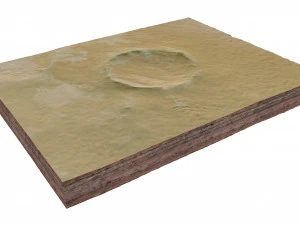 Roter Kamm krater Namibi&euml; terrein 3D Model