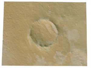 Roter Kamm krater Namibi&euml; terrein 3D Model