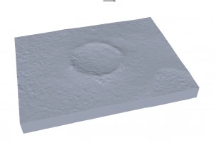 Roter Kamm krater Namibi&euml; terrein 3D Model