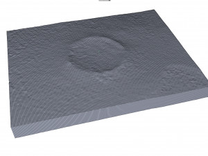 Roter Kamm Crater Namibia Terrain 3D-Modell