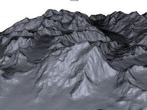 Saltoro Kangri Mountain Pakistan Terrain 3D मॉडल