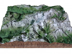 Scharhorn Alps Terrain 3D Model