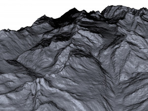 Scharhorn Alps Terrain 3D मॉडल