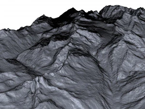 Scharhorn Alps Terrain 3D Model