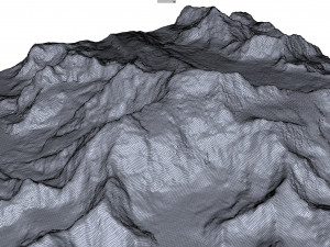 Shishapangma Mountain China Terrain 3D Модель