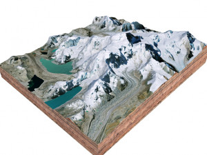 Shishapangma Mountain China Terrain 3D Модель