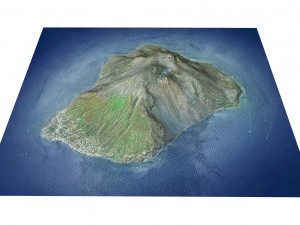 Stromboli Terrain Model 3D