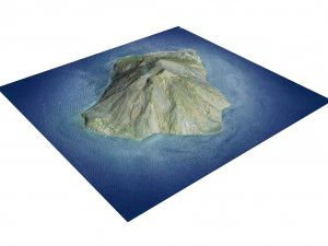 Stromboli Terrain 3D Model
