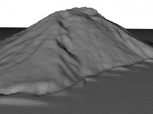 Stromboli Terrain Model 3D
