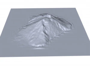 Stromboli Terrain 3D Model