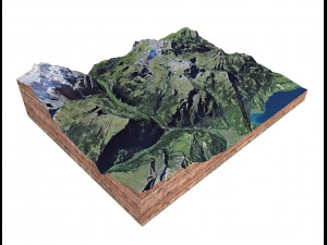 Sulegg Alps Switzerland Terrain Modelo 3D