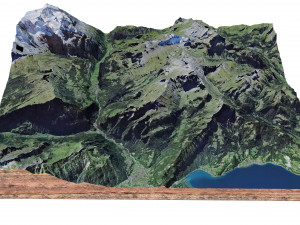 Sulegg Alps Switzerland Terrain Modelo 3D